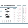 Hair2heart 0.07 Thickness Volume B-curl Mink Eyelash Extensions, Mix Length