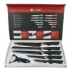 CL Set Cuchillos Millerhaus Pro Line Recubrimiento Ceramica Neg