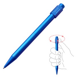 ERARISE Fidget Pen All-metal Pen With Replaceable Refill Stress Relief Office Stationery Retractable Writing Must haves Supplies Essentials Appreciation (Blue-Dice)