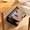 Adjustable Desk Footrest for Swelling Relief, Massage & Acupressure Footrest White