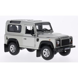 Land Rover Defender, silber, Modellauto, Fertigmodell, Welly 1:24