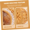 KOMBIUDA Woven Flower Arrangement Basket with Handle for Home Decor