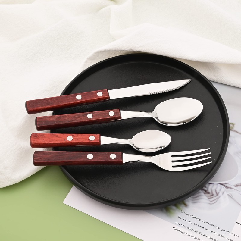 Uniturcky 8-Piece Dinner Forks Set, 304 Stainless Steel Forks with