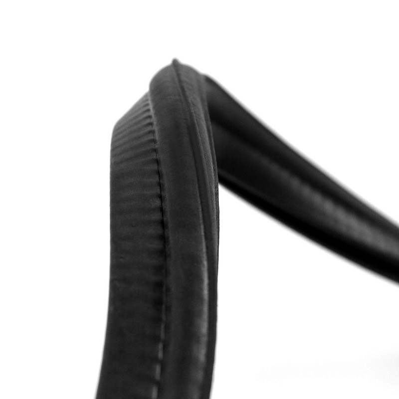 QWORK 5 Feet EPDM Rubber Trim Seal with Top Bulb,