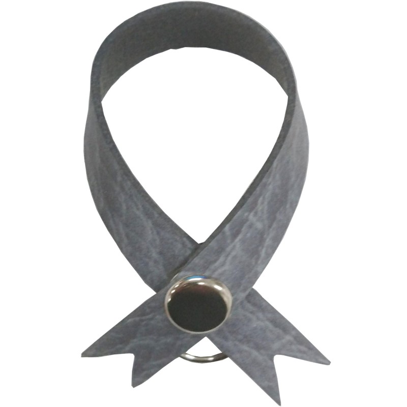 Yoshio Antique Reflector Series Leather Style Ribbon, Blue, Free