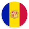 2 x 10cm/100mm Andorra Flag Window Cling Sticker Car Van