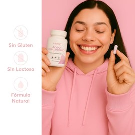 Vitday - Ácido Hialurónico - 90 Cápsulas Vegetales - Suplemento 100% Natural - Sin Gluten ni OGM - Vegetariano - Cuidado Facial Diario - Skin Care