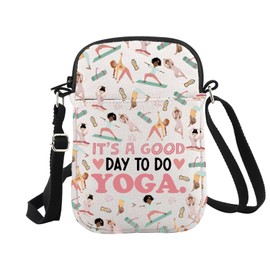 WCGXKO Yoga Gift for Yoga Instructor Crossbody Bag Meditation Gift Zen Gift It’s a Good Day To Do Yoga Toiletry Bag (Yoga Cr CA)