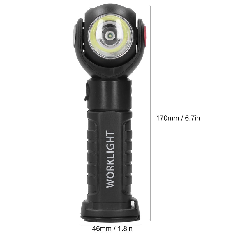 Magnetic Work Light Emergency LED Rotation Rechargeable Lamp Industrial Supplies
