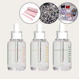 Cuore Eruc All-in-One Care Oil Nail Hand Cream Moisturizing 35ml + 60 Parts / 쿠오레 에루크 올인원 케어 오일 네일 핸드크림 보습 35ml +파츠60개