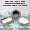 Kitty City Felt Round Bed, Warm and Cozy cat Bed,