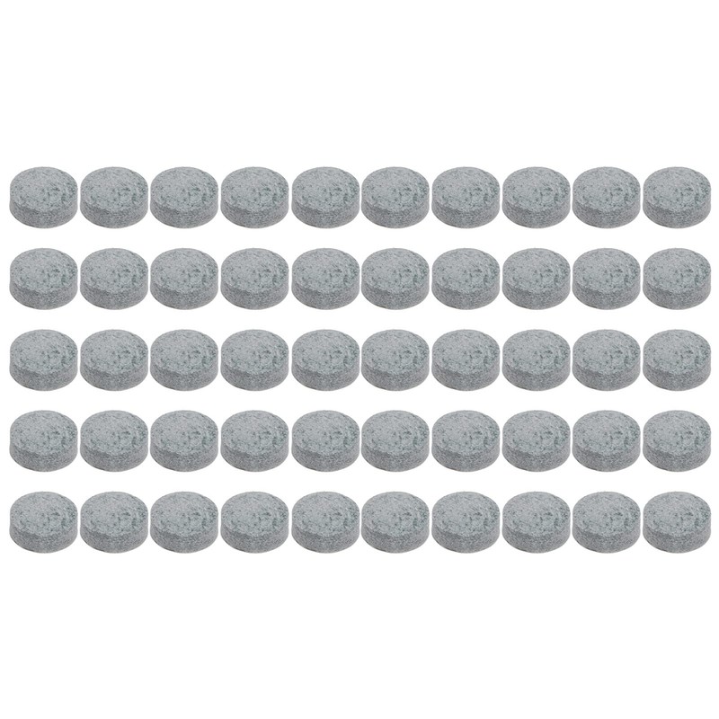 9.5-11 mm Medium Hard Cue Tips - 50 Pieces Leather