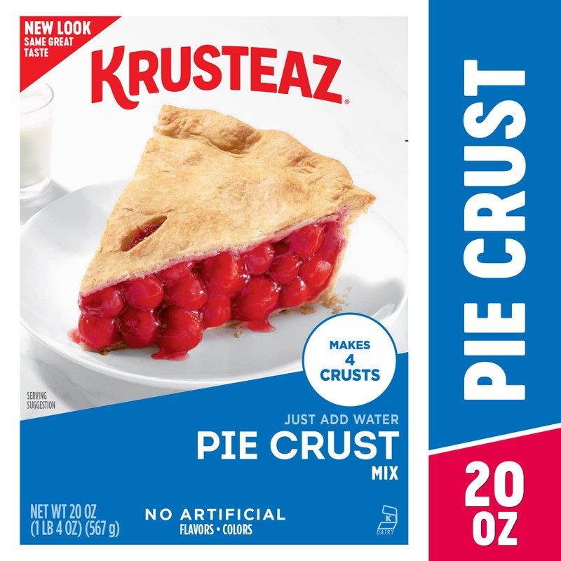 Krusteaz Traditional Light & Flaky Pie Crust Mix, 20 Ounce