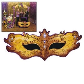 Large Masquerade Mask Stand Up (5 feet long) Mardi Gras Party Decor