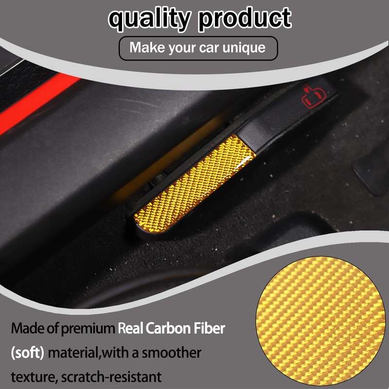Lcojicep Car Inner Emergency Door Lock Switch Sticker Compatible with