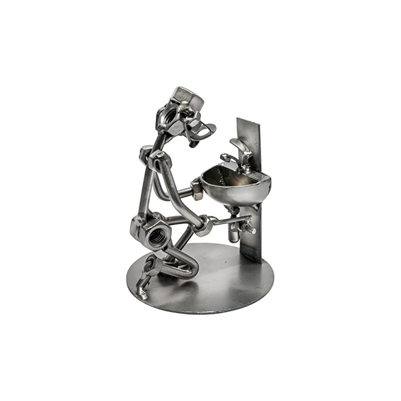 STEEMO Screw Man Plumber Craftsman Gift Metal Decoration 10 x