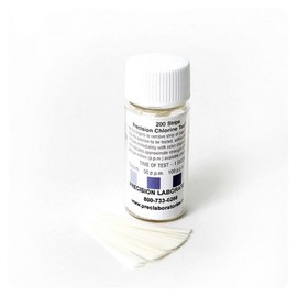 Chlorine Test Paper Stick Type, 200 Sheets, 3-Pack For Cleanliness Management