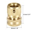 sourcing map 3/4" G Female Brass Quick Connectors Adapters Garden