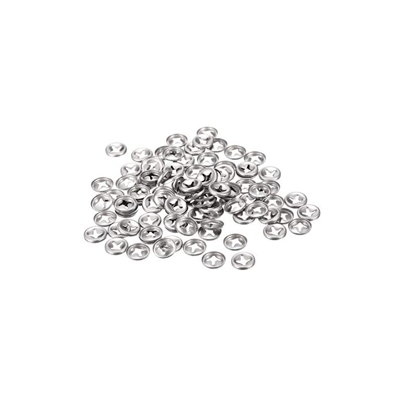 sourcing map Pack of 100 M3 Star Lock Washers 2.5