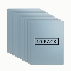 Sliver HTV Heat Transfer Vinyl Bundle: 10 Pack 12" x 10" Sheets - Sliver Iron on Vinyl for T-Shirt, Heat Transfer Vinyl for Cricut, Silhouette Cameo or Heat Press Machine