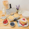 Pizzelle Maker- Polished Electric Baker Press Makes Two 5-Inch Cookies