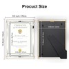 GraduatePro Gold A4 Glass Certificate Photo Frame Diploma Document Picture