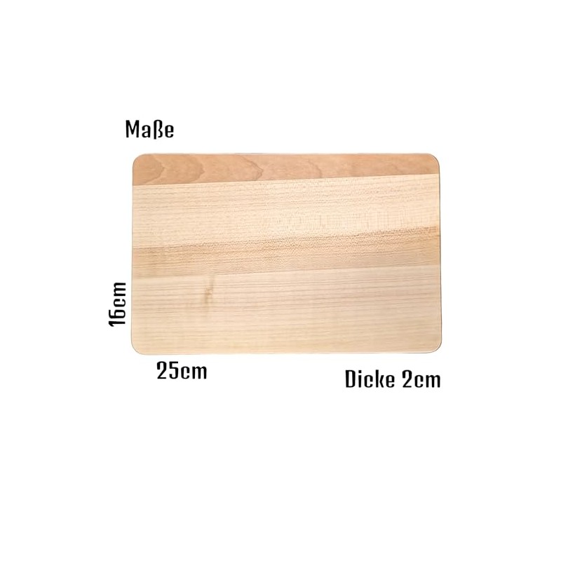 DEKOFANT Breakfast Board Maple 25 x 16 x 2 cm