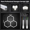X-litall Hexagonal LED Garage Light, Lightweight Super Bright 128W 5000K