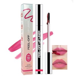 FERLYHR Waterproof & Smudge-Proof Matte Liquid Lip Stain, 12H Long-Lasting Lip Gloss for All Skin Types, Peel Off Lip Liner Tattoo (00#-Delicate Pink, 1 Count (Pack of 1))