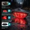 FACAILAHA Smoked ATV LED Tail Lights Assembly UTV Brake Taillights
