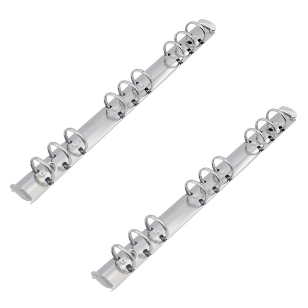 2PCS Notebook Ring Binder Mechanisms, TTZEZE 20mm Base Width Silver
