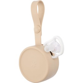 Skip Hop - Funda de silicona para chupete con apertura y correa de fácil acceso, se adapta a 2 chupetes, avena