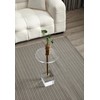 MEETLAKE Clear Acrylic End Table,Side Table,for Livingroom,13.5 x 13.5 inch,