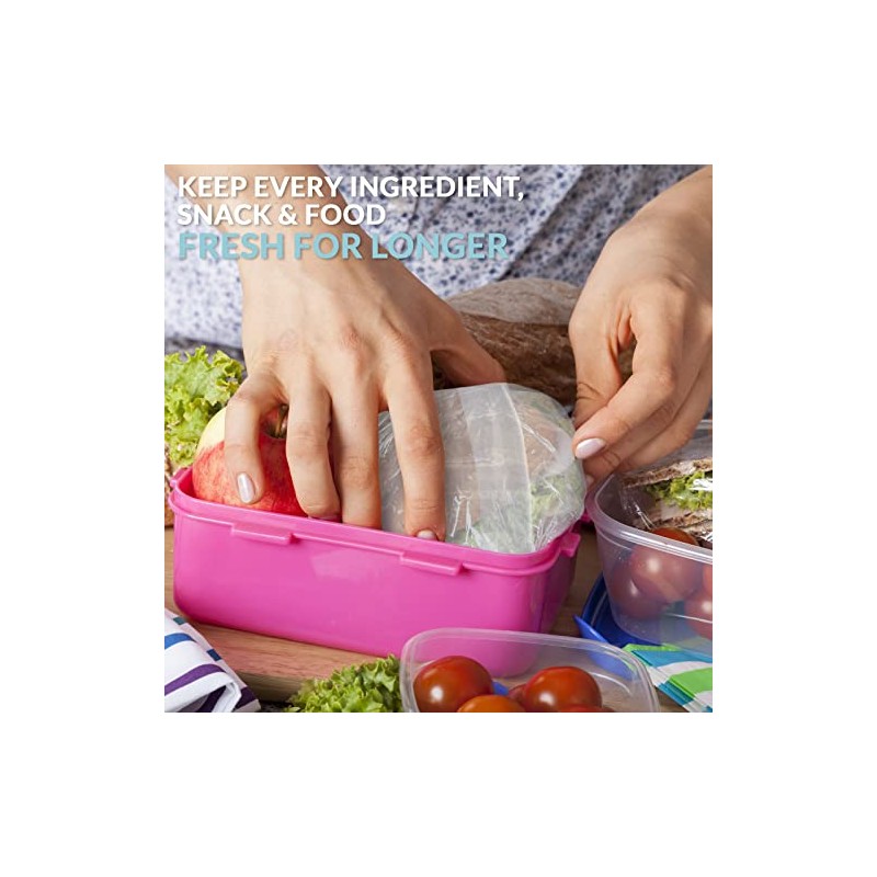 PAMI Bolsa para Sándwich con Tapa Plegable [200 Piezas] -