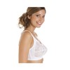 Camille Womens Non Wired Full Cup Soft Lace Bra White