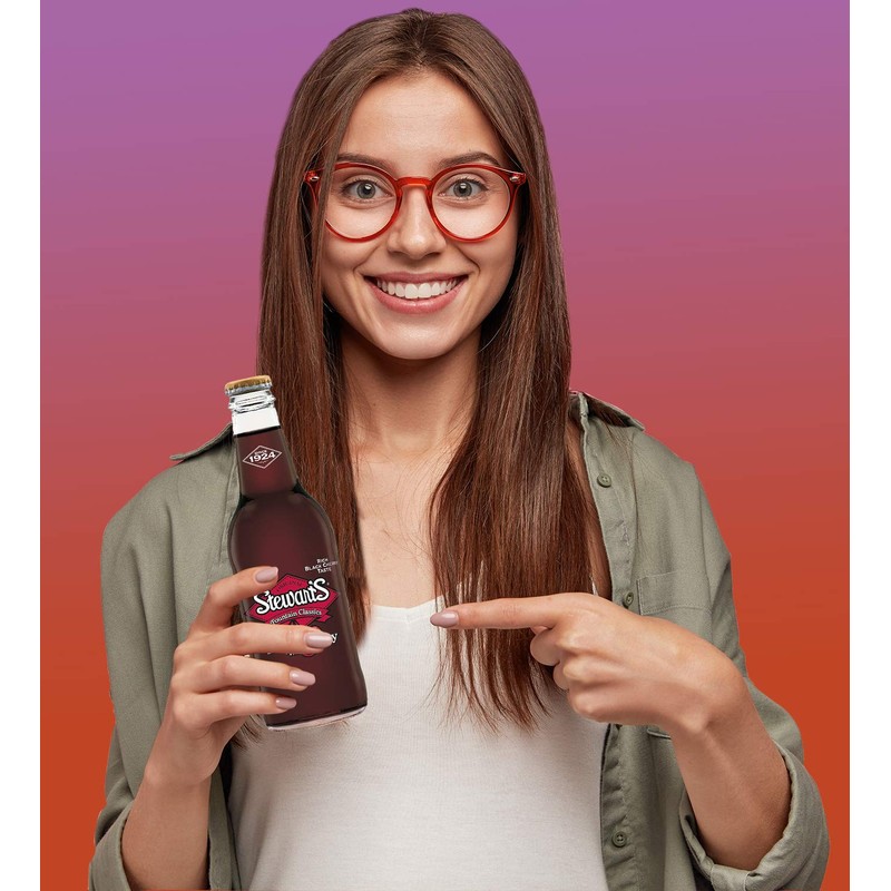 Stewart's Wishniak Black Cherry Soda, 12 fl oz (24 Glass