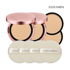 Lewis Karen Powder Pact 2 main products + 2 refills + 4 puffs, No. 21 / 루이스카렌 파우더 팩트 본품2개+리필2개+퍼프4개 21호