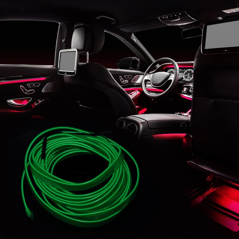 X AUTOHAUX 4 Meter/13ft Interior USB Neon EL Wire String