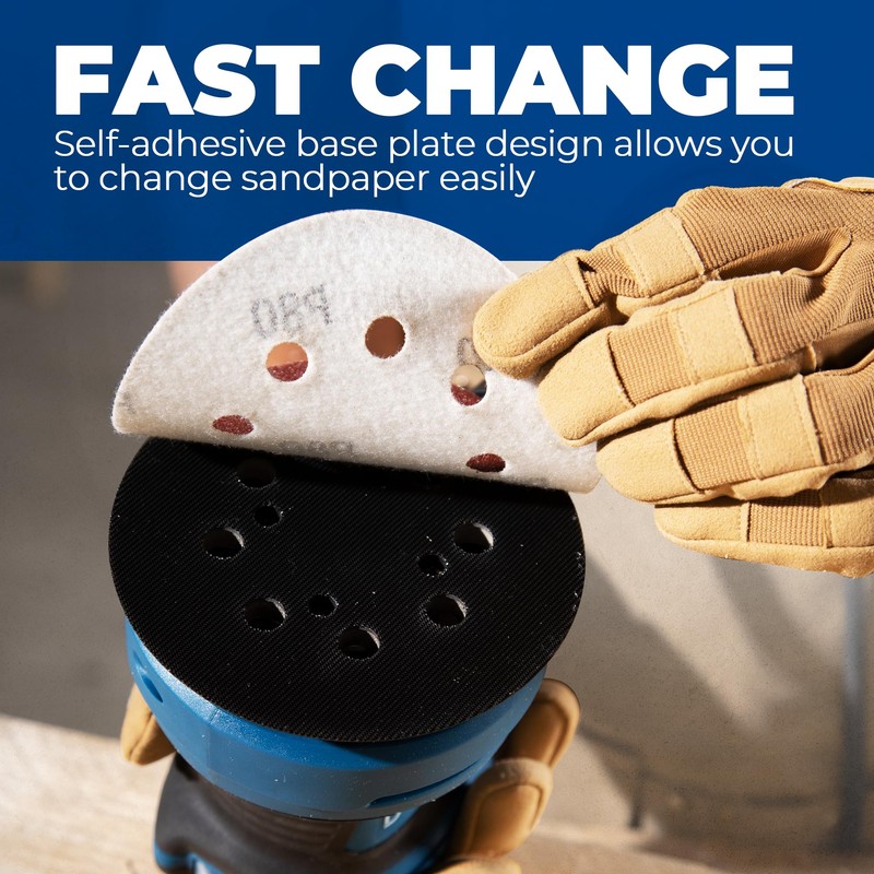 Dong Cheng 5-Inch Random Orbital Sander 3.2A 12800OPM Electric Palm