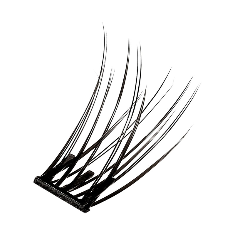 Ollio Single Glue-Free Partial False Eyelashes, 24 Bundles Set, Korean
