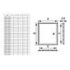 Metal Access Panel with Lock Wall Steel Hatch White Service