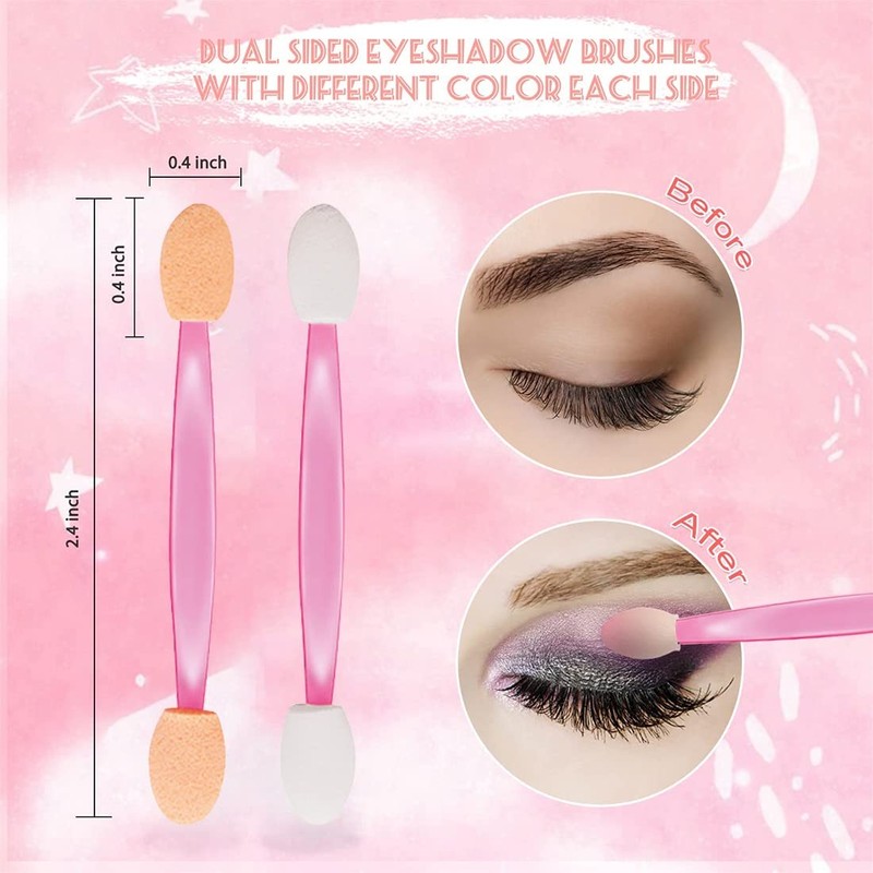 Professional Double Head Eyeshadow Brush Cosmetic Tool Disposable Eyeshadow Sponge