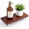 Sliner Wood Risers for Decor Display, Bathroom Counter Sink Decoration,