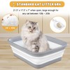Maohegou Senior Cat Litter Box, Three Legged Arthritic Open Low