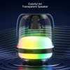RGB Bluetooth 5.1 Speaker 1200mAh USB Rechargeable IPX4 Waterproof 9D