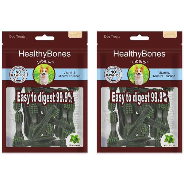 UrbanX HealthyBones Original Natural Dog Dental Care Mint Snacks Oral