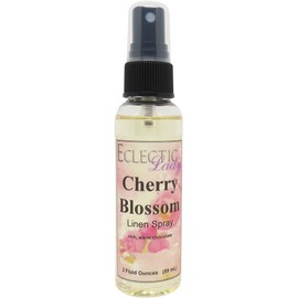 Cherry Blossom Linen Spray (Double Strength), 16 ounces - Eclectic Lady Sheet and Linen Spray - No Artificial Colors, Parabens, or Preservatives - Long-Lasting Scent for Bed, Fabric & Pillow