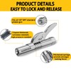 AORRZER Grease Gun Coupler 2 PCS, Strong Lock on Greases