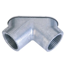 Sigma Electric, Gray Sigma Engineered Solutions ProConnex 49681 Rigid Pull Elbow 1/2-Inch Conduit Fitting, 1-Pack, Size