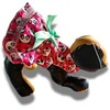 Genérico Vestido para Perro y Gato, Estampado de Pandas, Tela